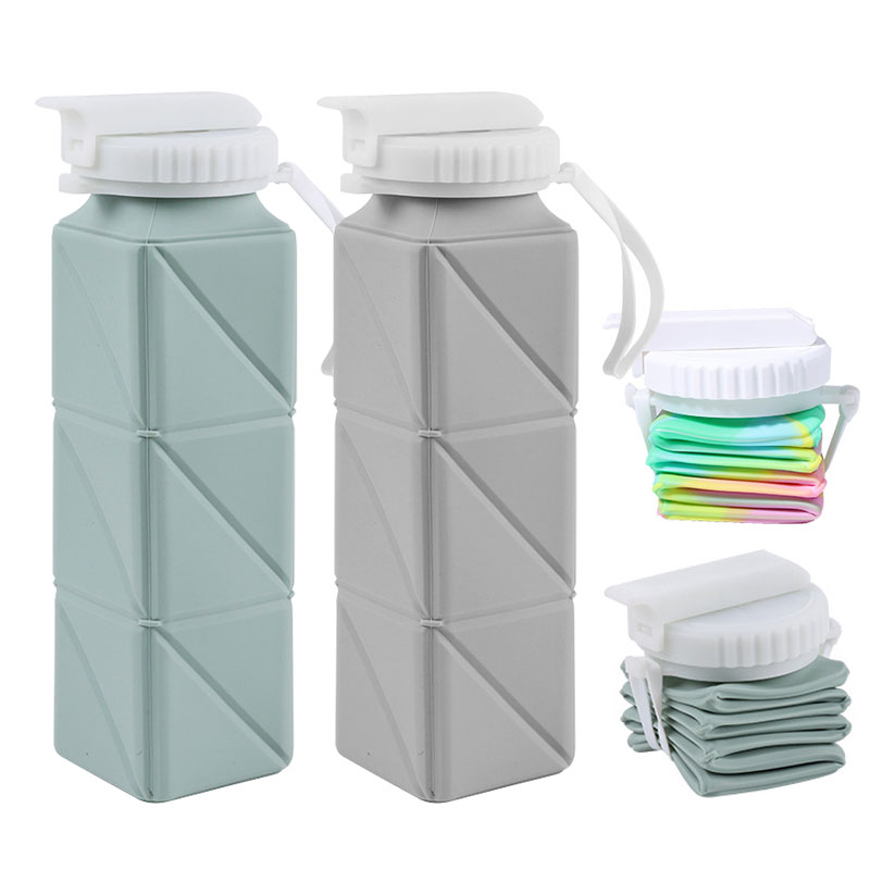 Water Bag Collapsible - Gelas botol air dapat dilipat, 620ml