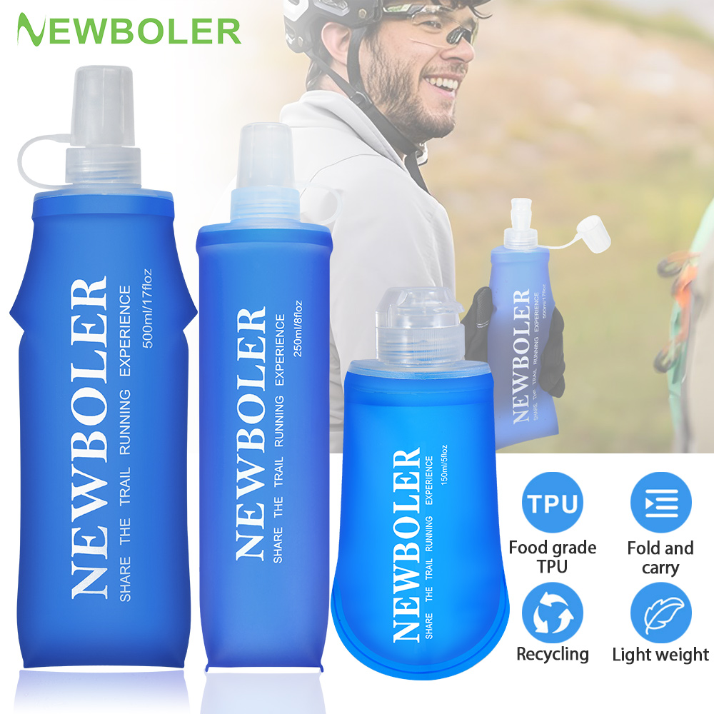 Water Bag Collapsible - NEWBOLER botol air TPU lipat, botol