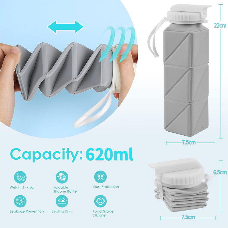 Gelas botol air dapat dilipat, - Water Bag Collapsible ulasan dan harga