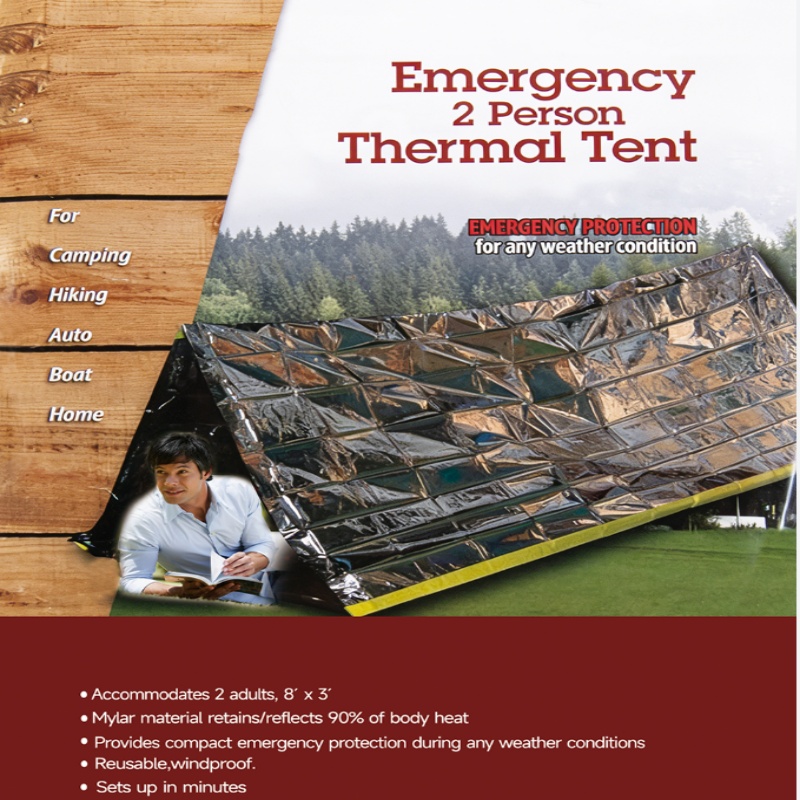 Tenda Darurat Portabel untuk 2 - Emergency Mylar Tent ulasan dan harga
