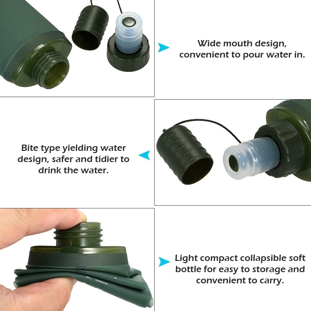 250ml 500ml Kantong Air Lipat  - Water Bag Collapsible ulasan dan harga