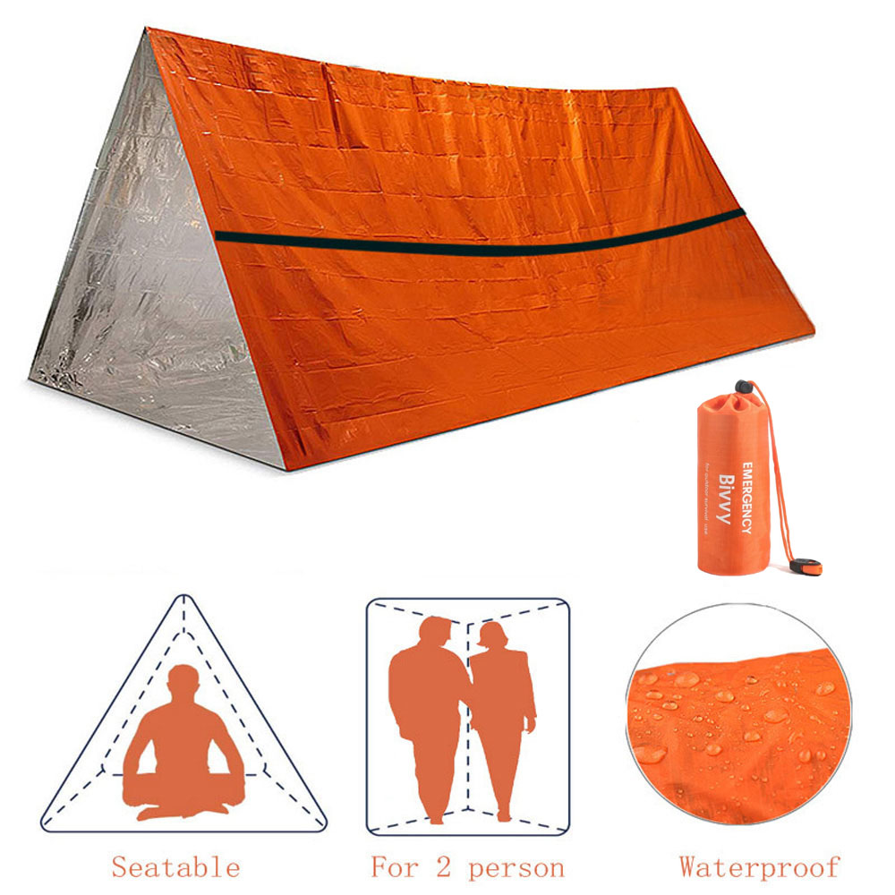 2 orang darurat Shelter Bivy K - Emergency Mylar Tent ulasan dan harga