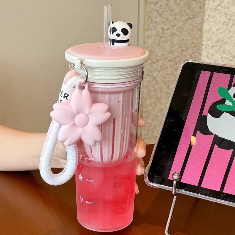 Botol air lucu 650ml dengan pe - Water Purification Straw ulasan dan harga