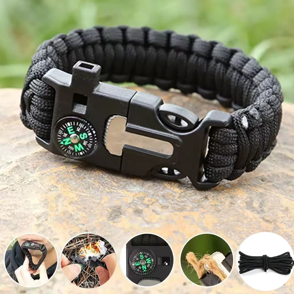Gelang Kompas Lima dalam Satu  - Fire Starting Kit ulasan dan harga